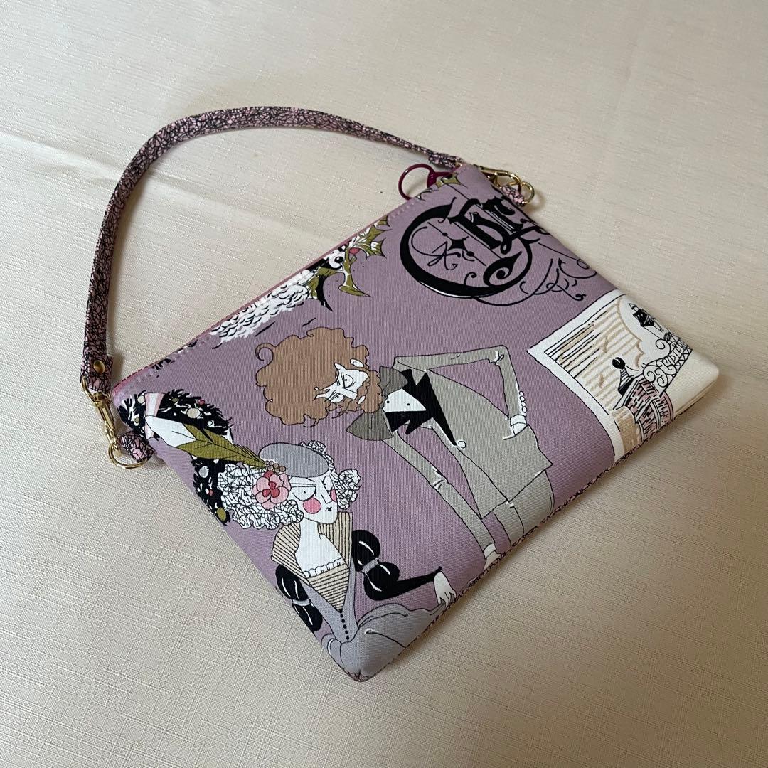 ♡20㎝ファスナーポーチ♡ハンドメイド　アレキサンダーヘンリー