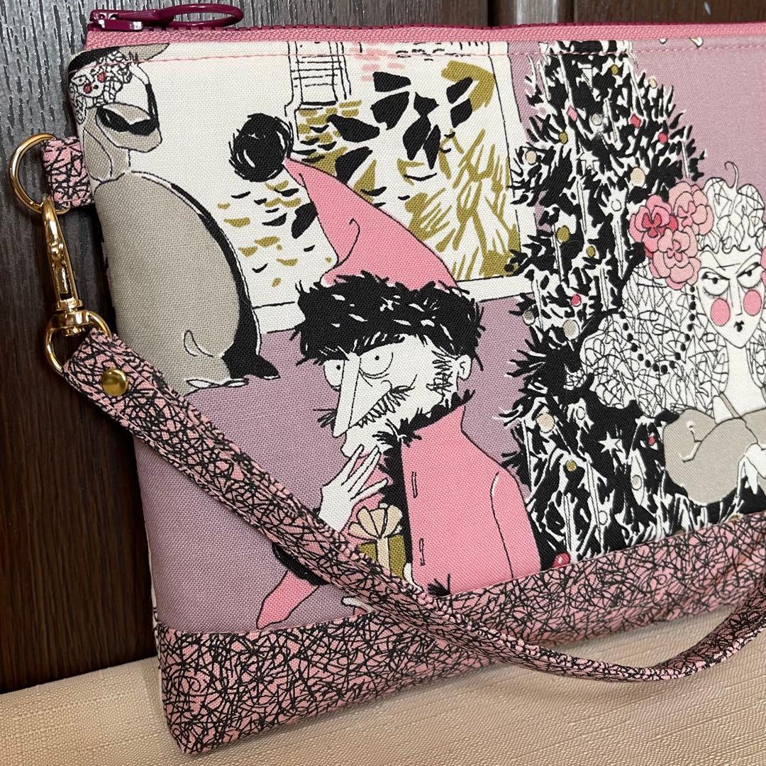 ♡20㎝ファスナーポーチ♡ハンドメイド　アレキサンダーヘンリー