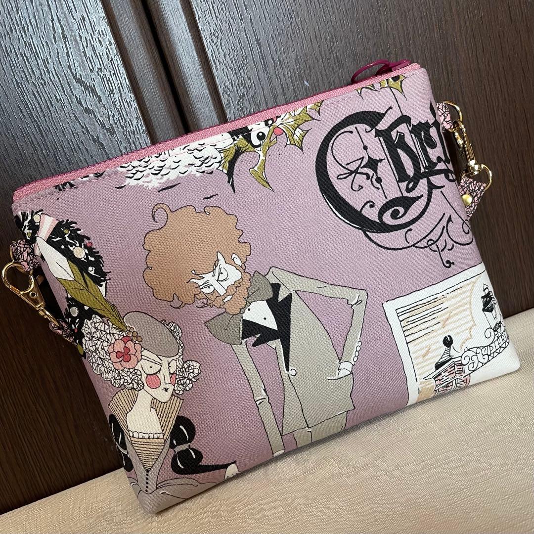 ♡20㎝ファスナーポーチ♡ハンドメイド　アレキサンダーヘンリー