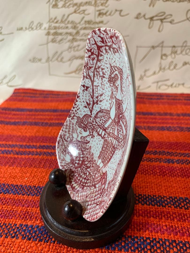 ビヨンヴィンブラッド　激レア・ニモール窯のビンテージの可愛いお皿2枚セット！B