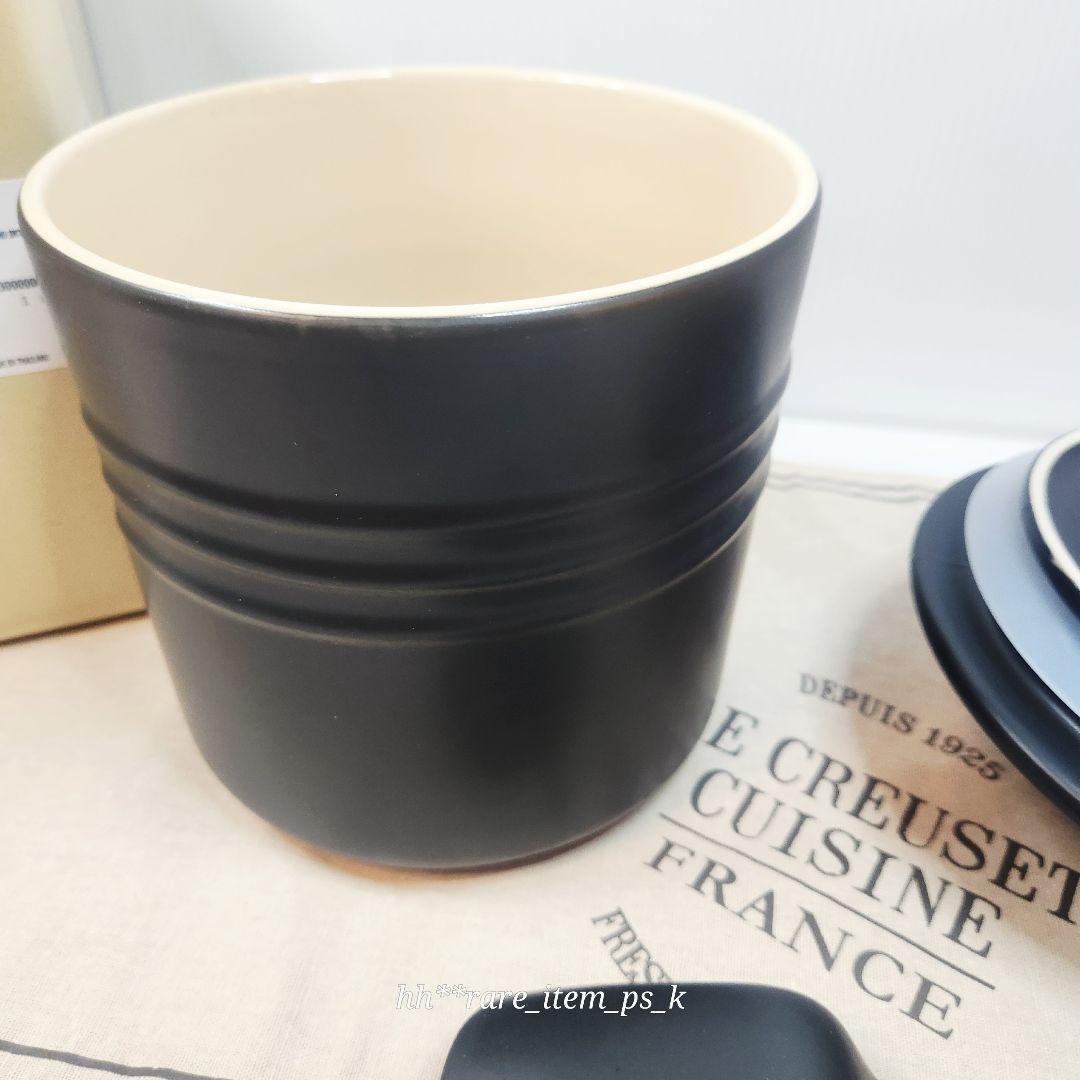 ルクルーゼ ペットフード コンテナー マット 黒 レア