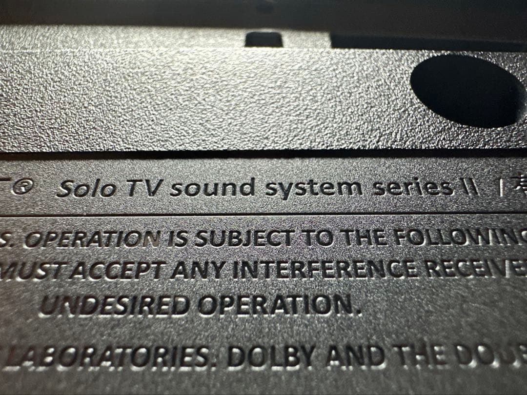 8187♣️BOSE SOLO SeriesⅡ テレビスピーカー リモコンあり