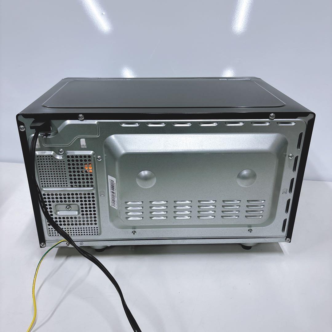 ①訳あり難ありSHARPフラット 角皿付きオーブンレンジ2021年製ブラック黒色