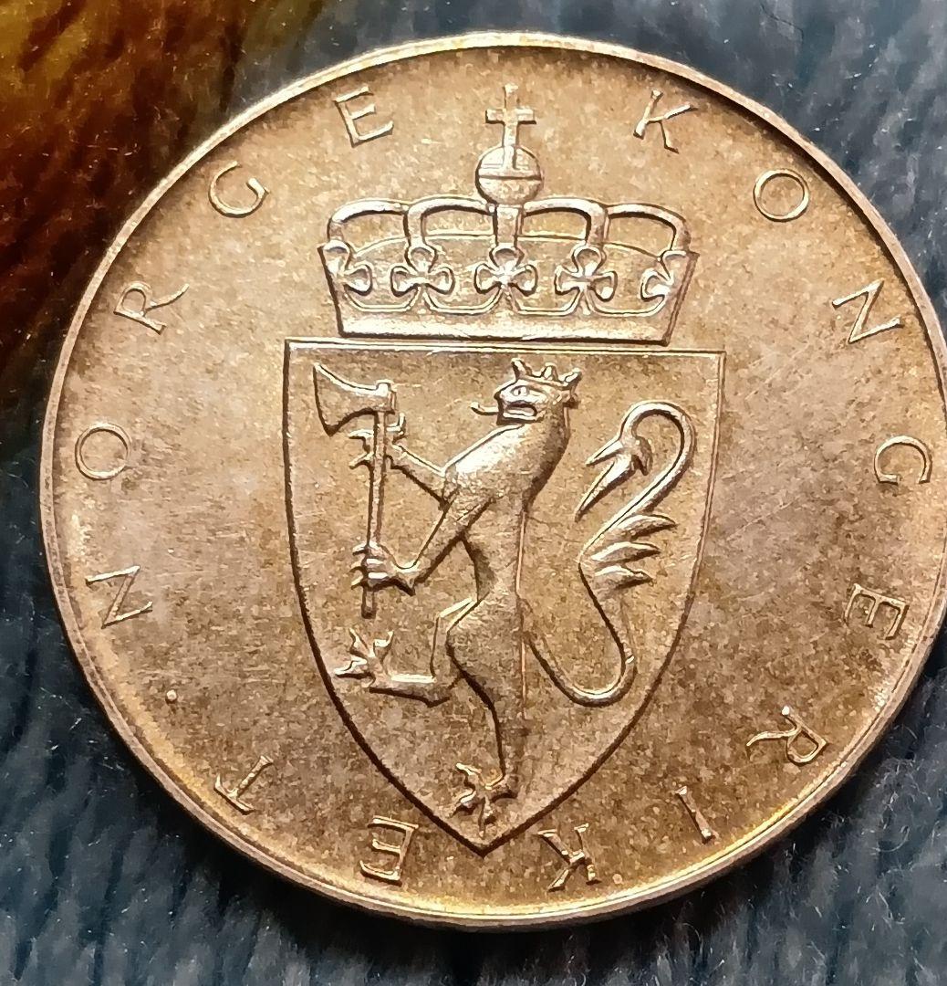 1964年 ノルウェー銀貨 10クローネ 憲法500周年記念銀貨