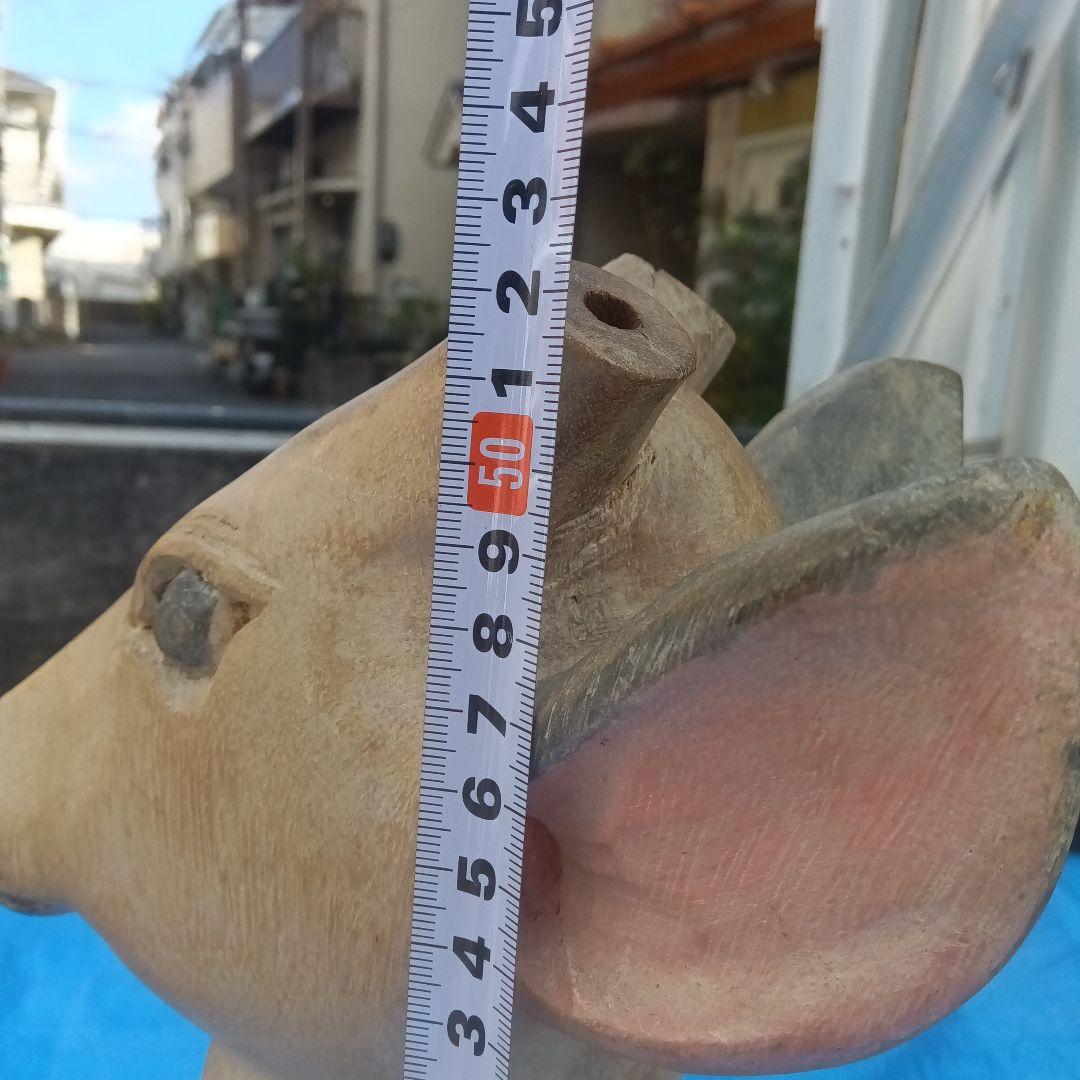 木彫り鹿オブジェ