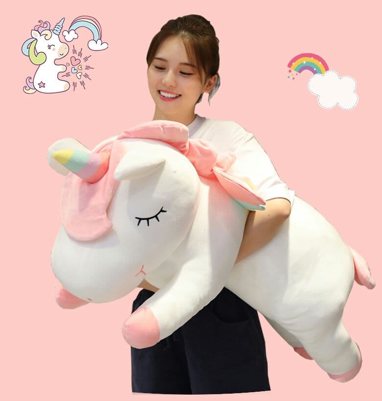 かわいいユニコーンのぬいぐるみ