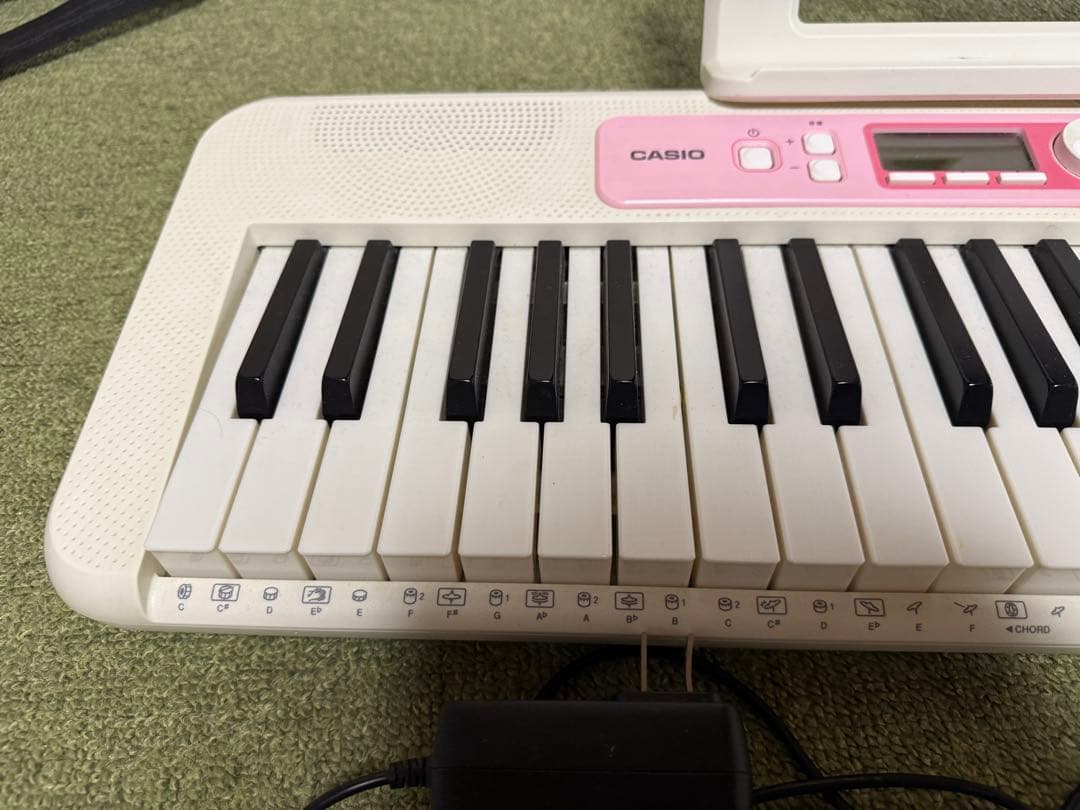 CASIO LK-312 電子キーボード ホワイト・ピンク　訳あり