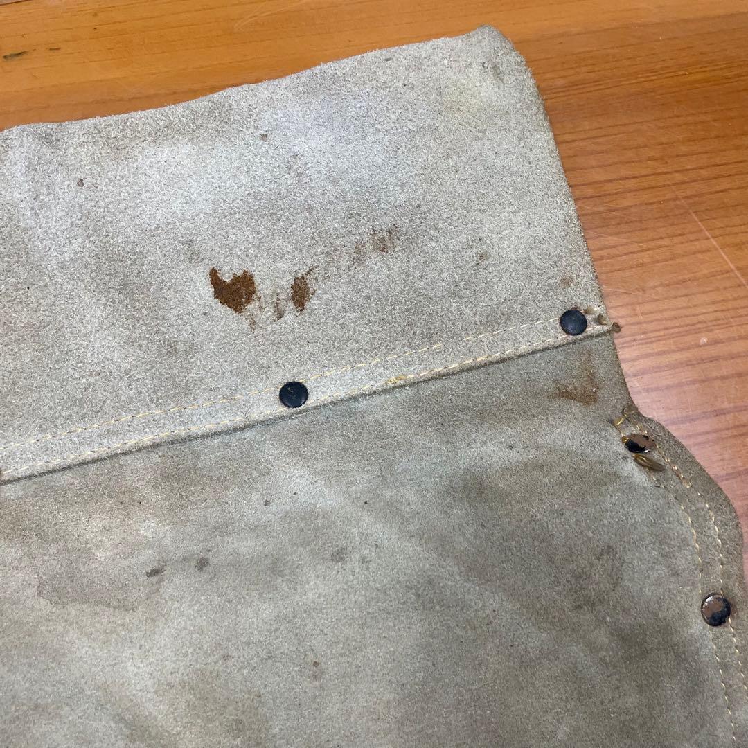 本革スエード 園芸用腰袋 ガーデニング用 DIY用　大工道具 盆栽道具