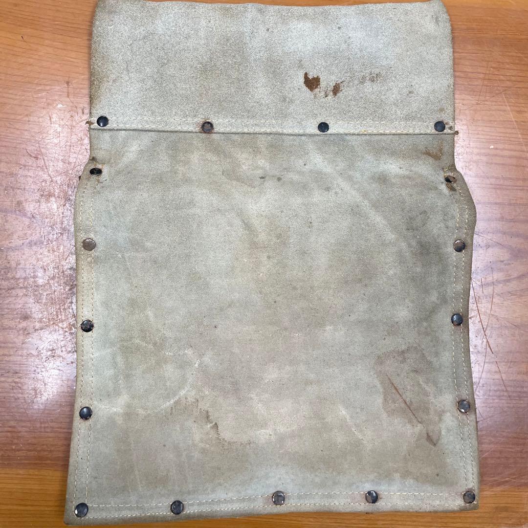 本革スエード 園芸用腰袋 ガーデニング用 DIY用　大工道具 盆栽道具