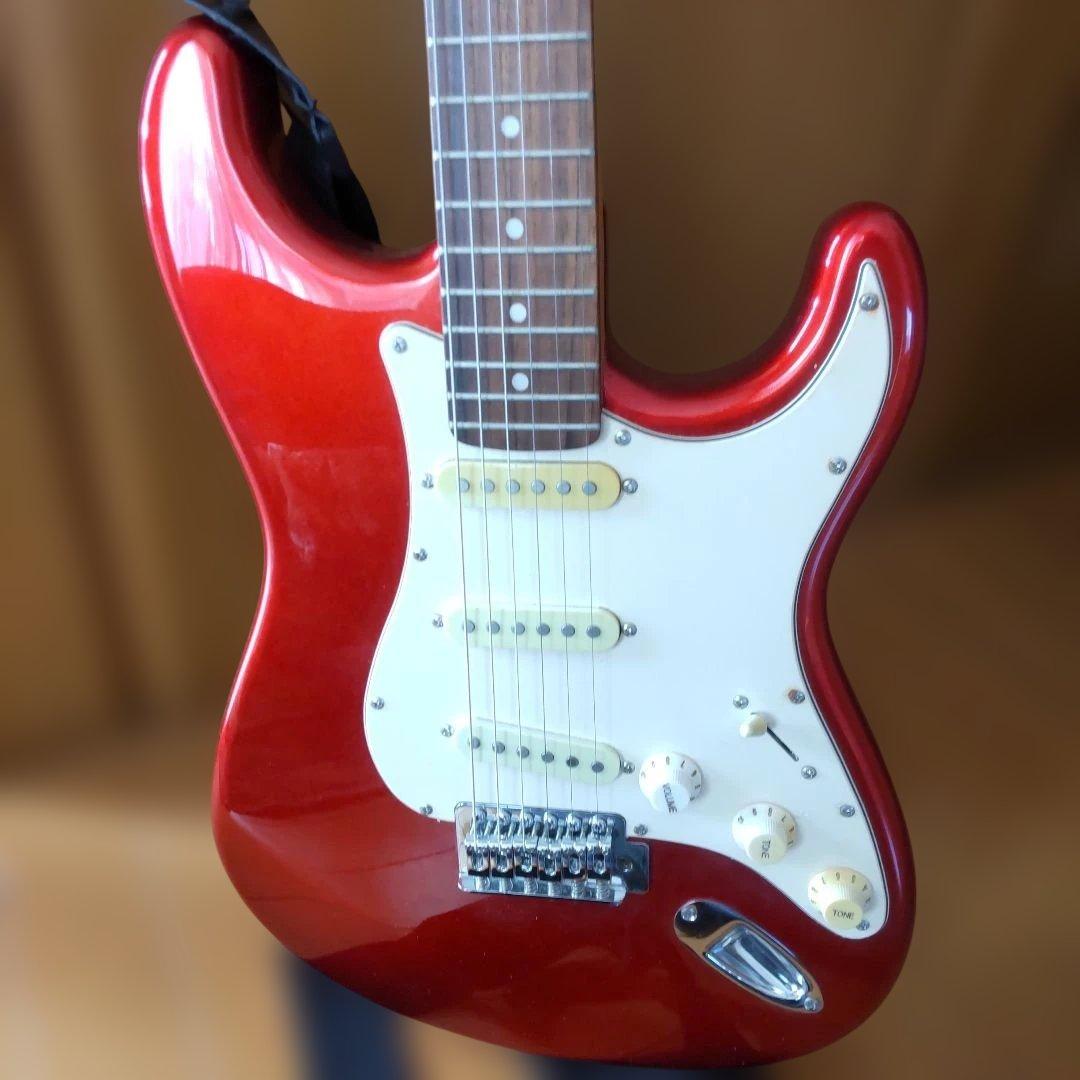 。*様 レッド エレキギター シングルコイル