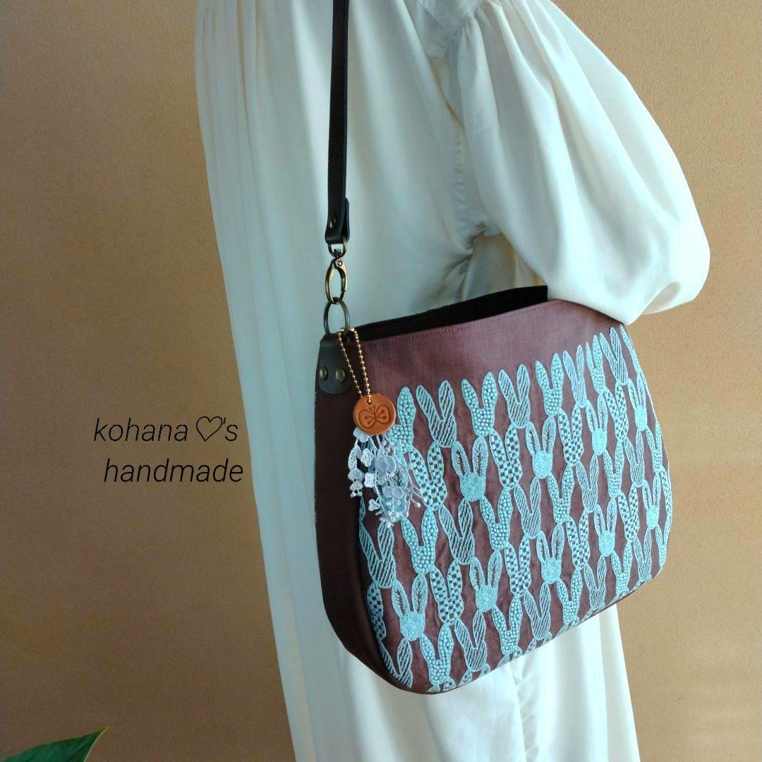 ハンドメイドஐ..ラウンドショルダーバッグ∂бミナペルホネン⚮̈