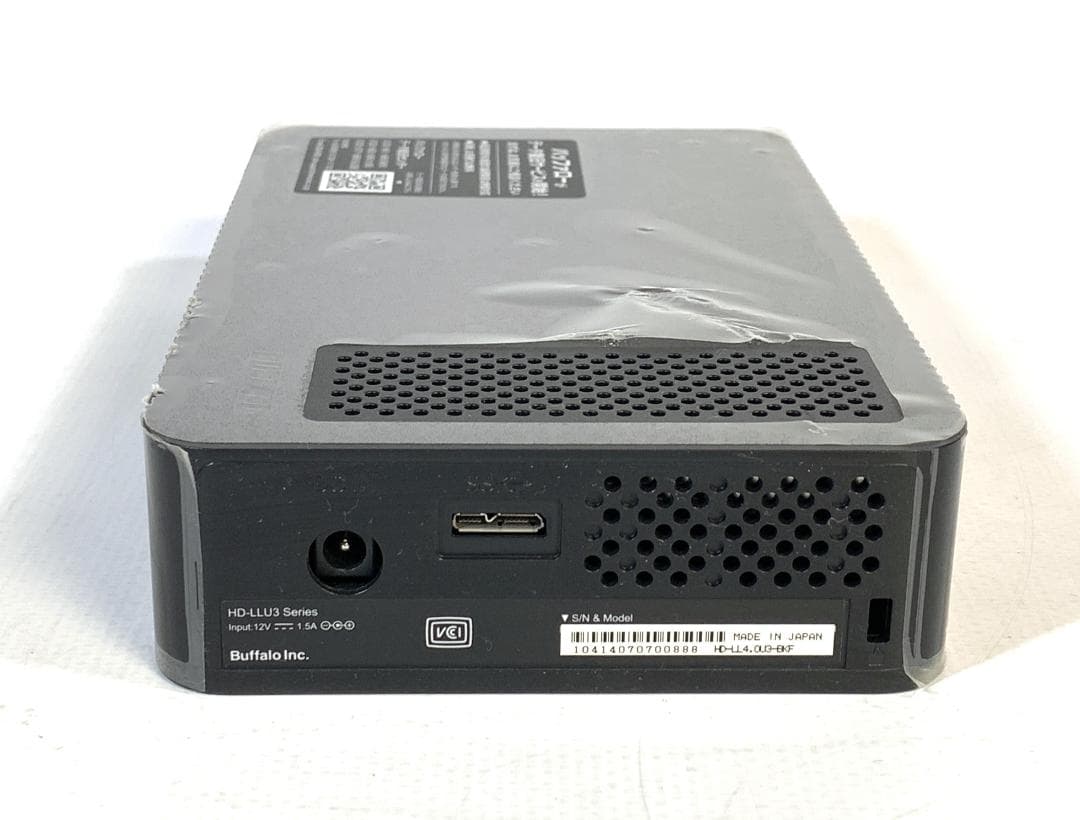 BUFFALO 4.0TB 外付けHDD HD-LL4.0U3-BKE 良品