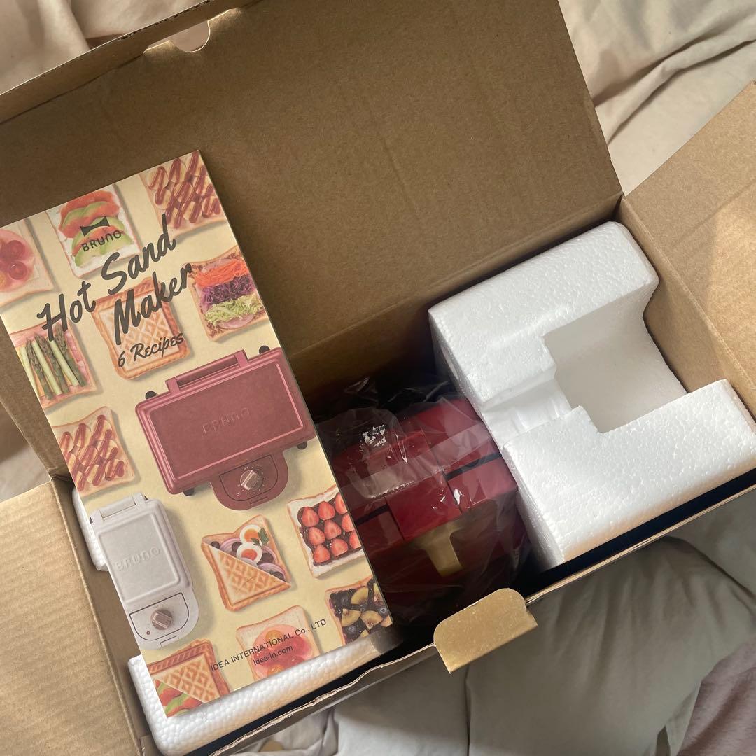 BRUNO Hot Sand Maker Double レッド