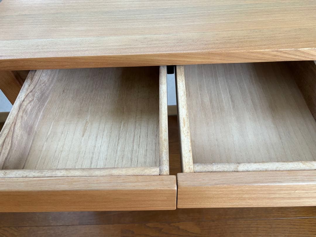 【送料込】無印良品：タモ材パーソナルデスク