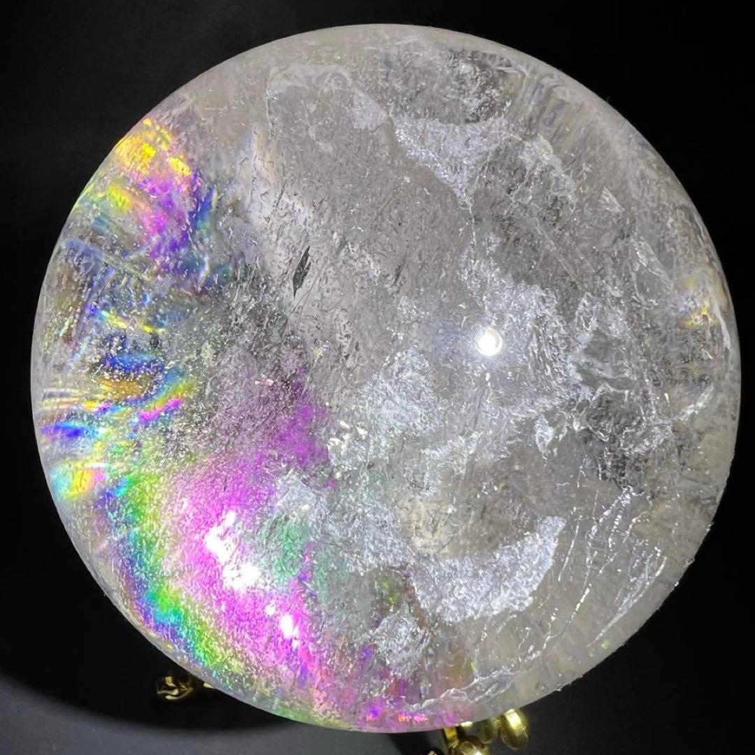 ✳️専用‼️極上別格品☆極煌玉✨ハイクオリティ✨虹入り ヒマラヤ水晶 丸玉 天然石