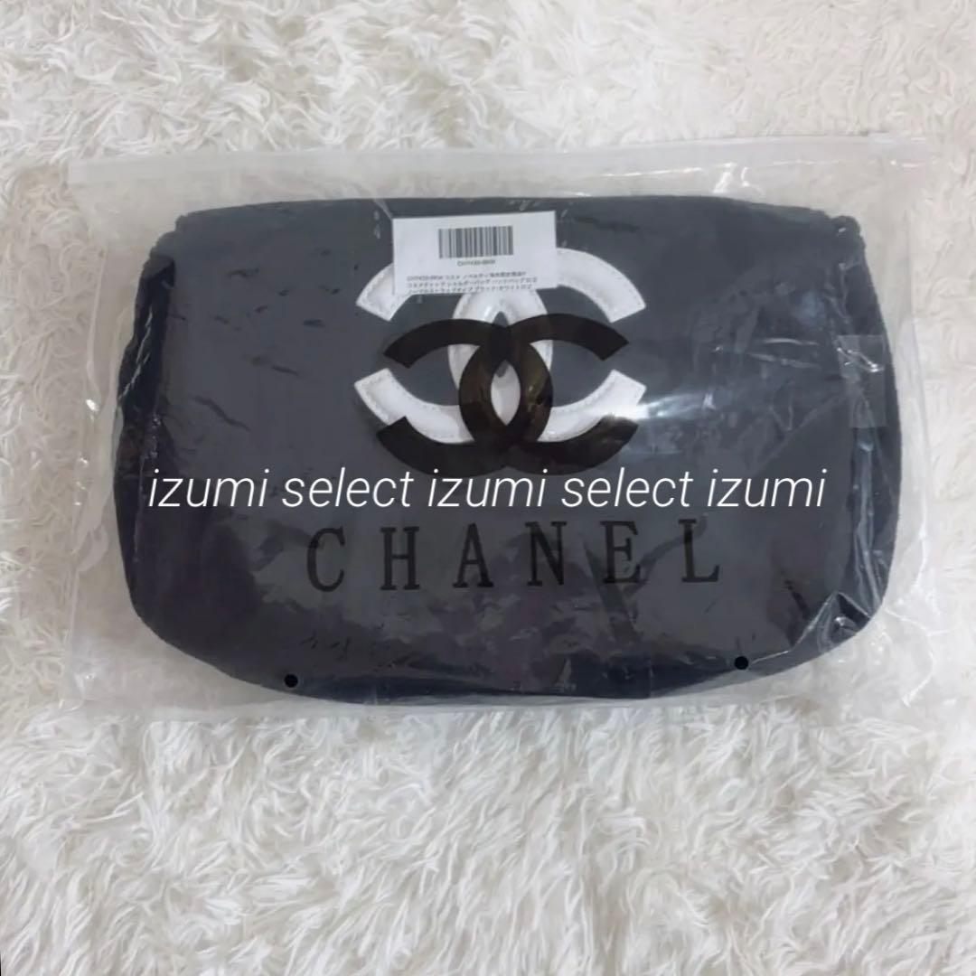 新品CHANEL海外限定ビューティーノベルティ　CHANELブラックショルダー