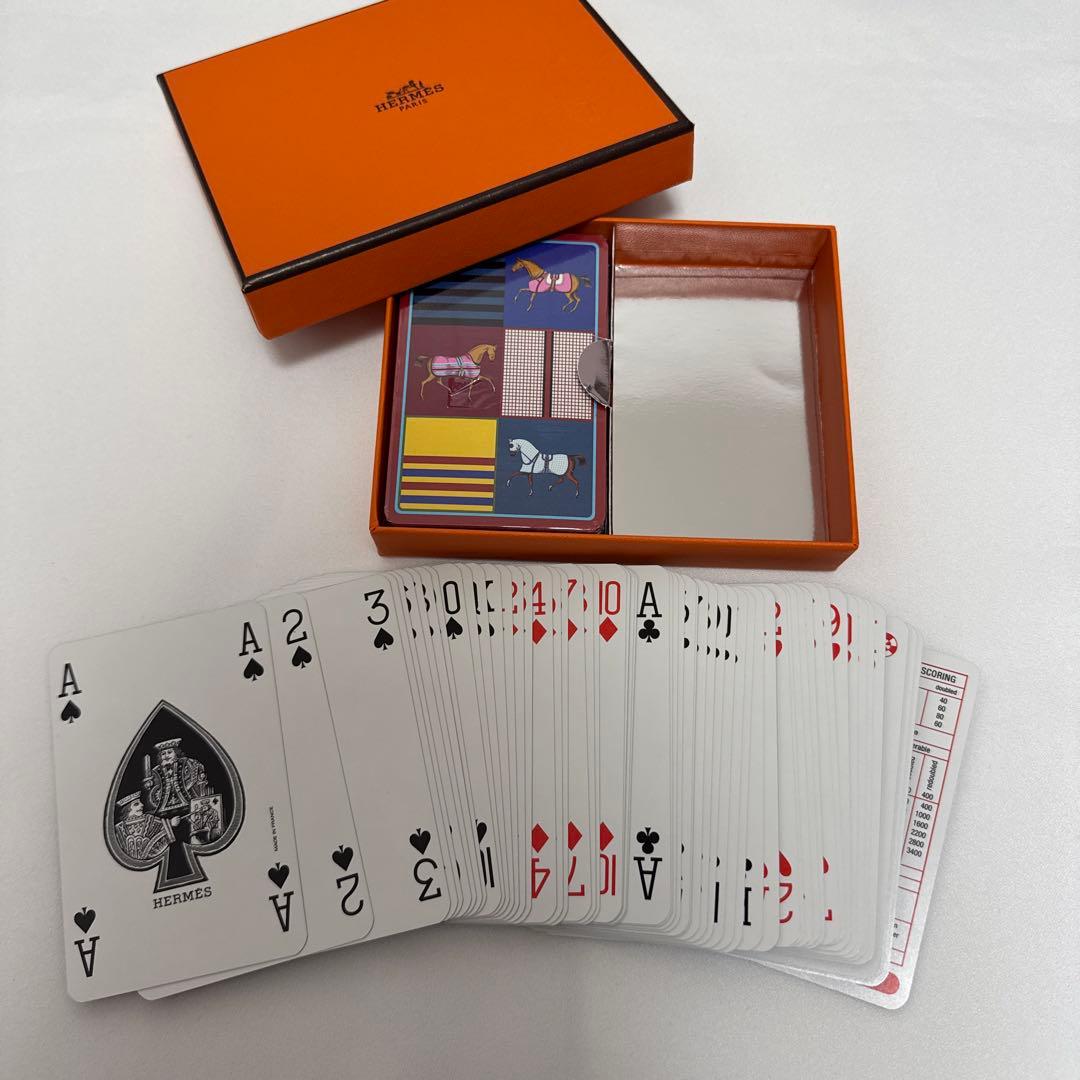 【美品】HERMES 馬デザイン トランプセット