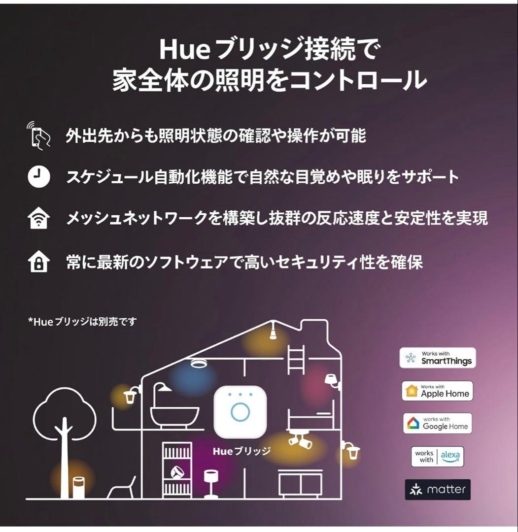 Philips Hueシグネグラデーションフロアライト ブラック
