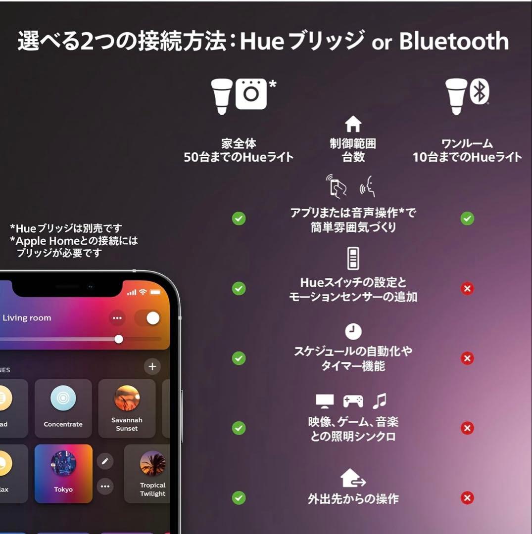Philips Hueシグネグラデーションフロアライト ブラック