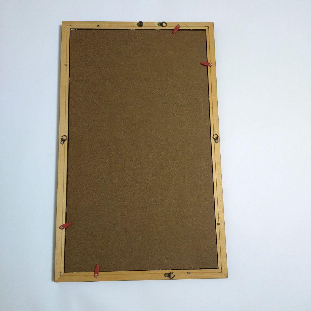 ハンドメイド　パッチワーク　キルト　タペストリー　額入り　Welcome