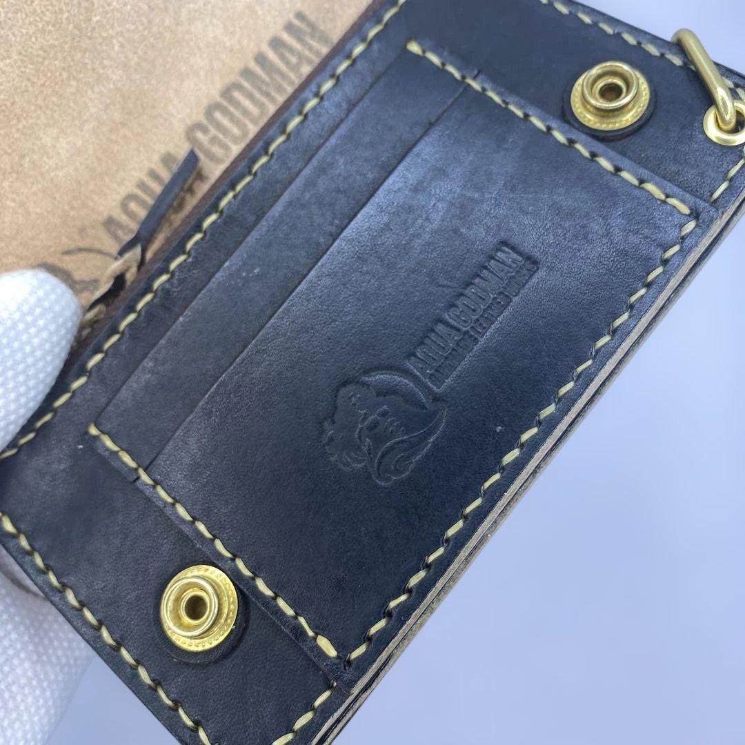 ハンドメイド 丘染めミドルトラッカーウォレット 3層/小判かん BTW0621