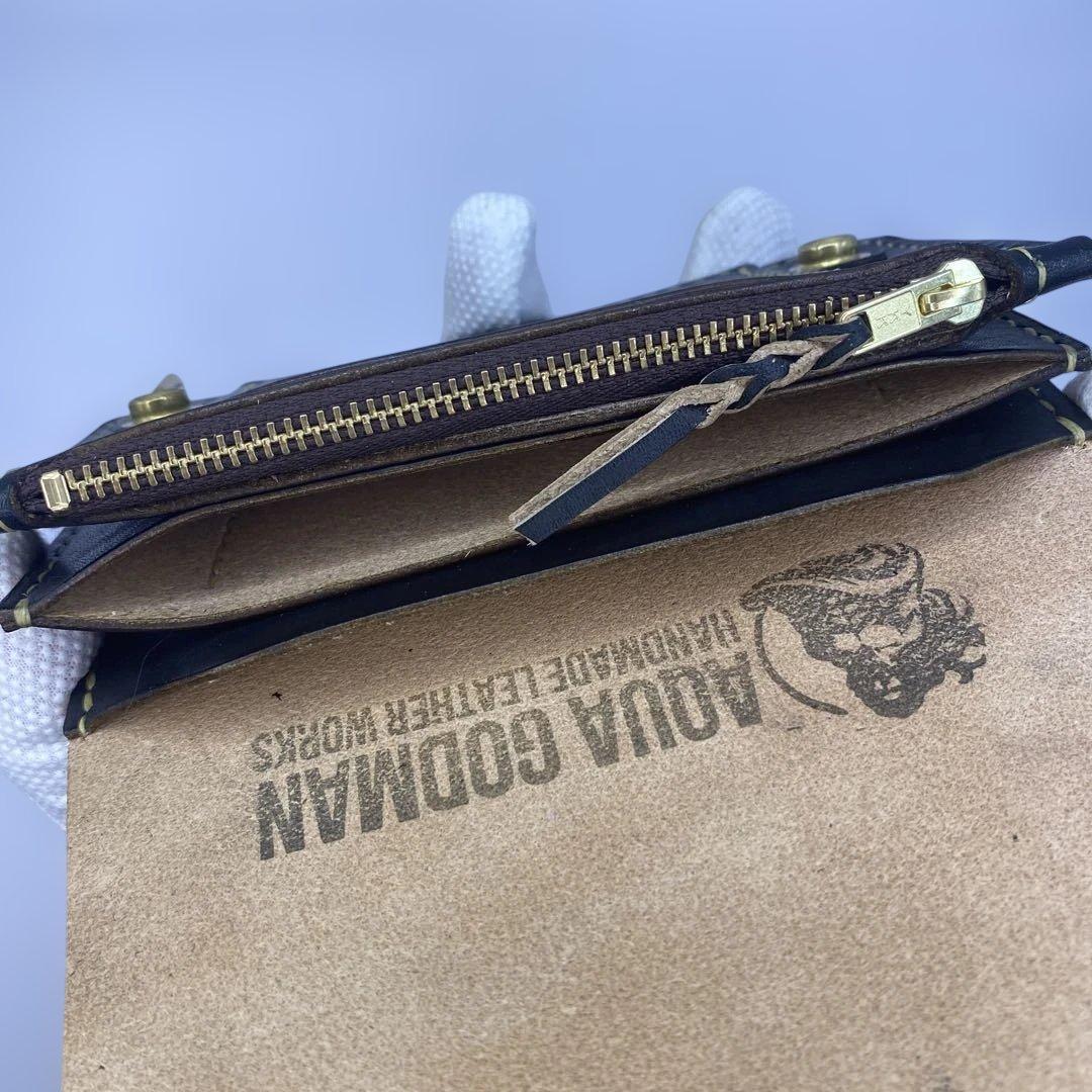 ハンドメイド 丘染めミドルトラッカーウォレット 3層/小判かん BTW0621