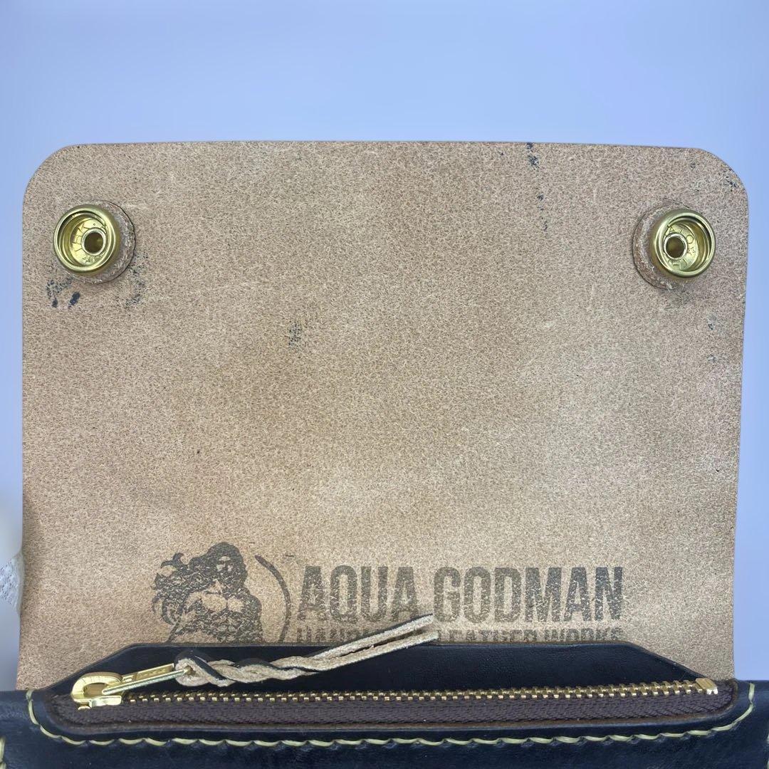 ハンドメイド 丘染めミドルトラッカーウォレット 3層/小判かん BTW0621