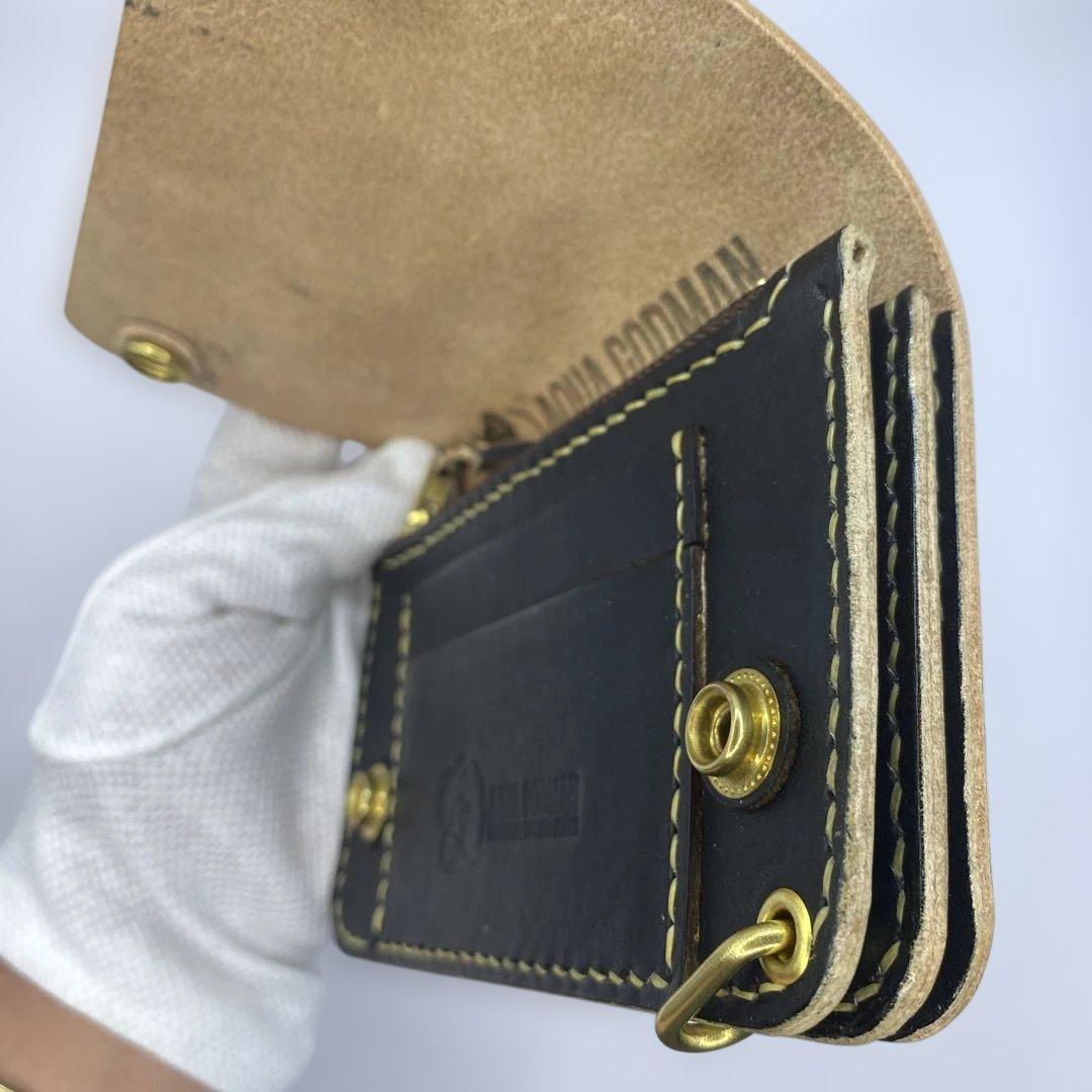 ハンドメイド 丘染めミドルトラッカーウォレット 3層/小判かん BTW0621