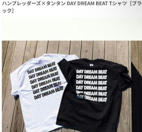 ハンブレッダーズ x タンタン DAY DREAM BEAT Tシャツ 白　L