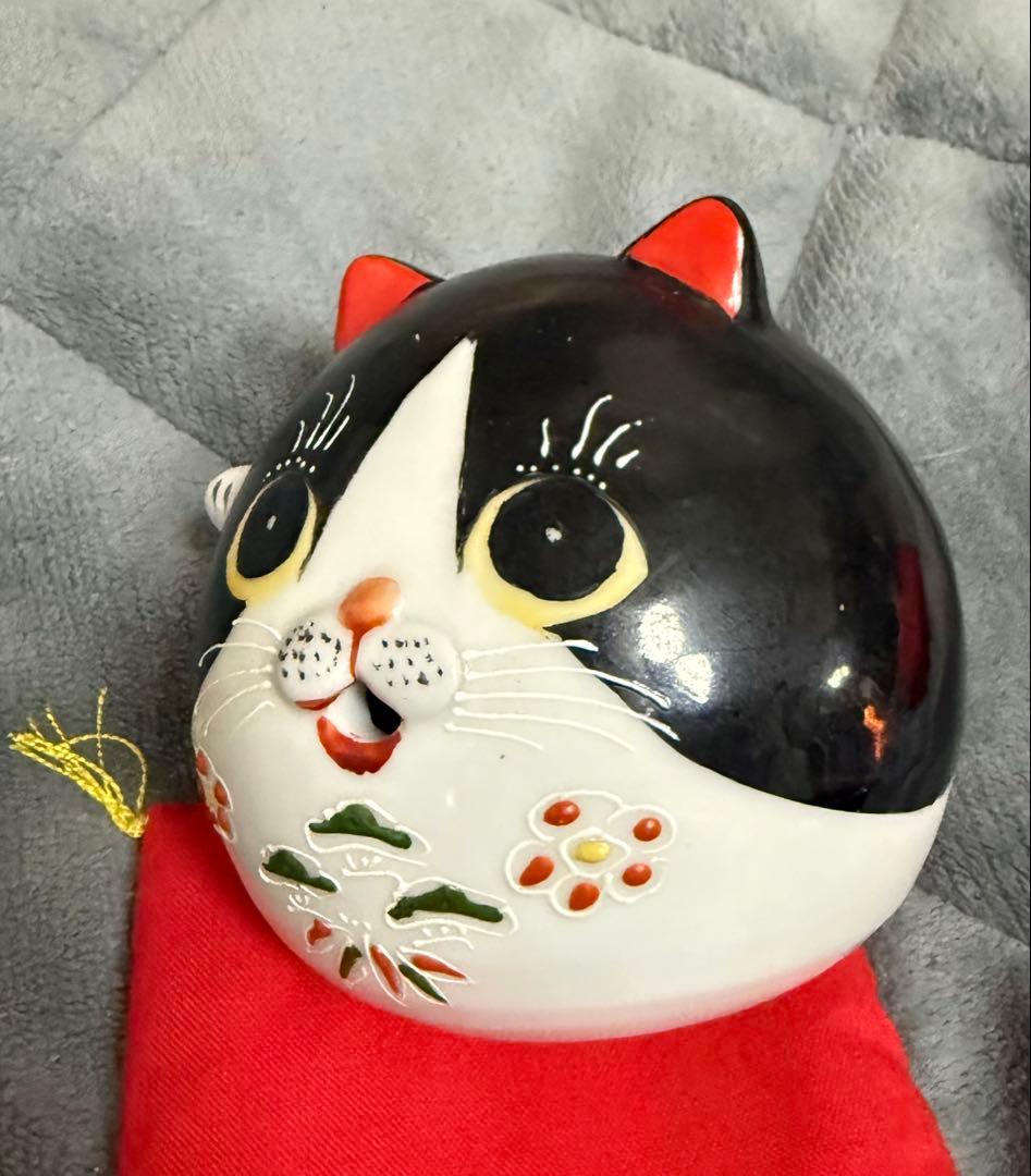 九谷焼　レア　ハチワレ　梅　開運　セール