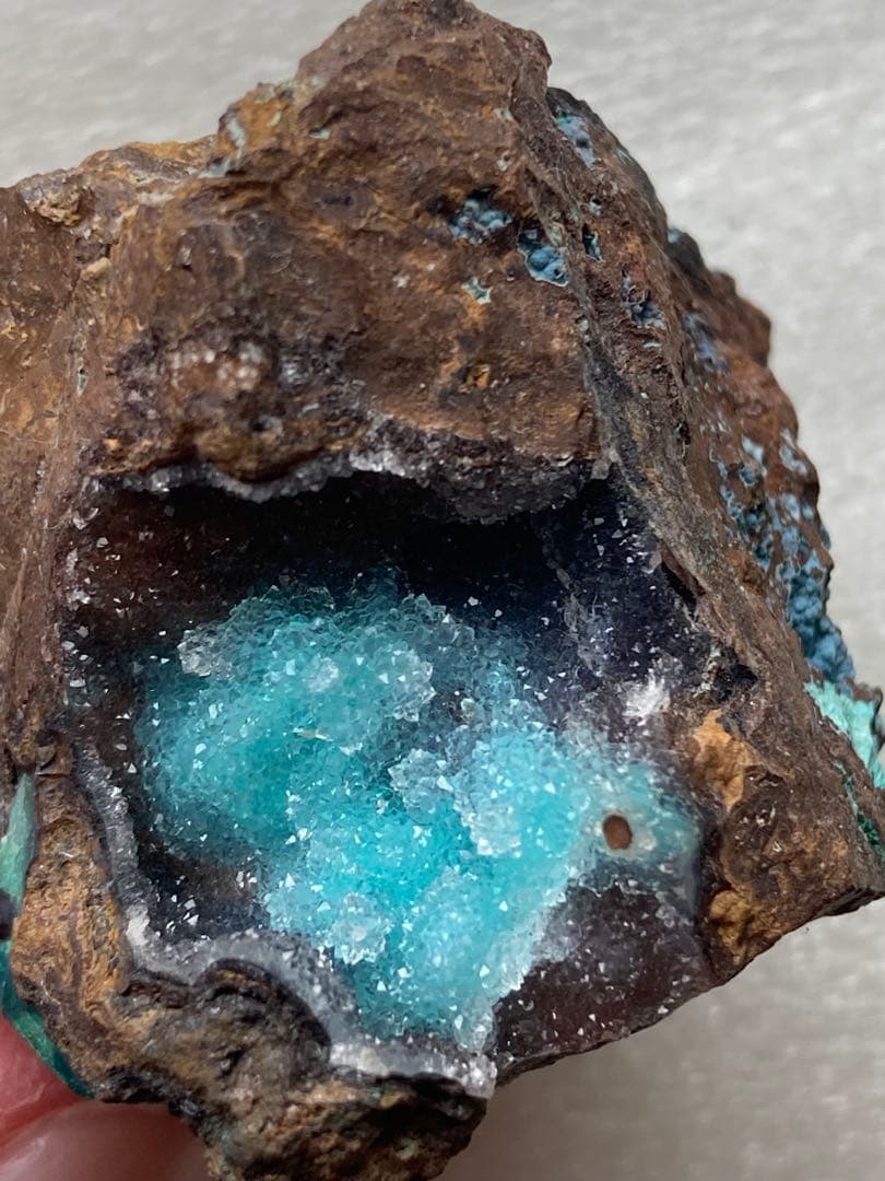 ジェムシリカ　母岩付き　クリソコラ　ドゥルージー　シリシファイド　原石　鉱物