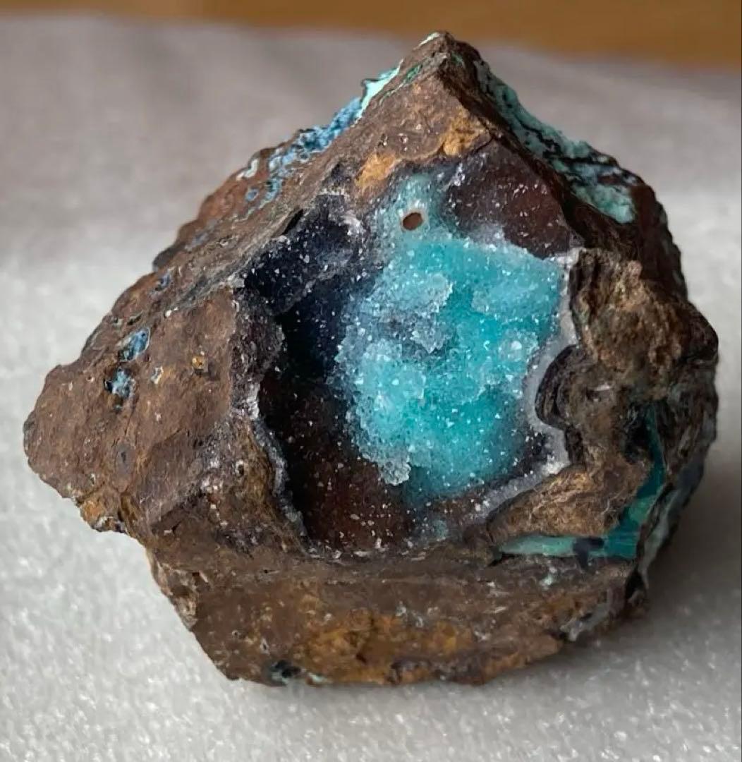 ジェムシリカ　母岩付き　クリソコラ　ドゥルージー　シリシファイド　原石　鉱物