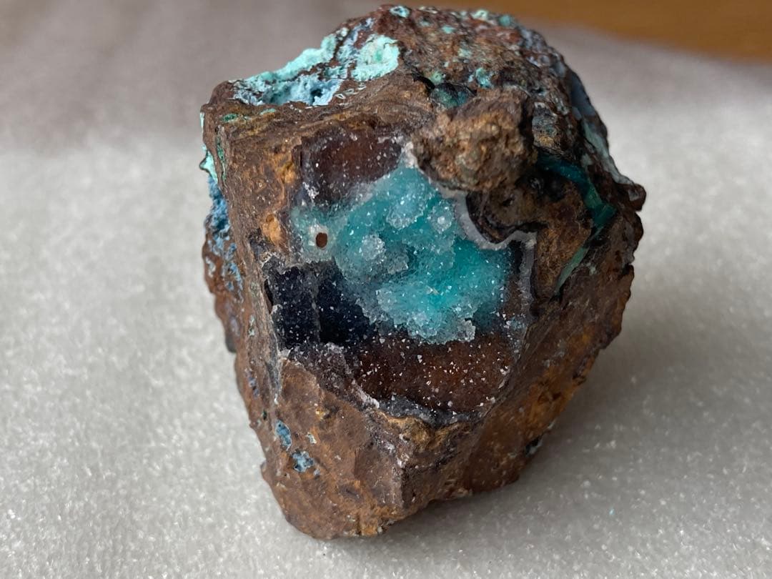 ジェムシリカ　母岩付き　クリソコラ　ドゥルージー　シリシファイド　原石　鉱物