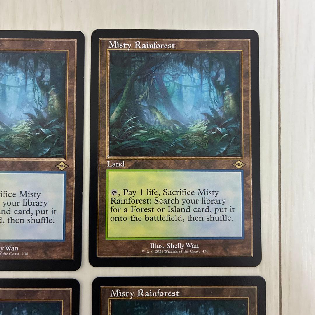霧深い雨林　Misty Rainforest 4枚セット