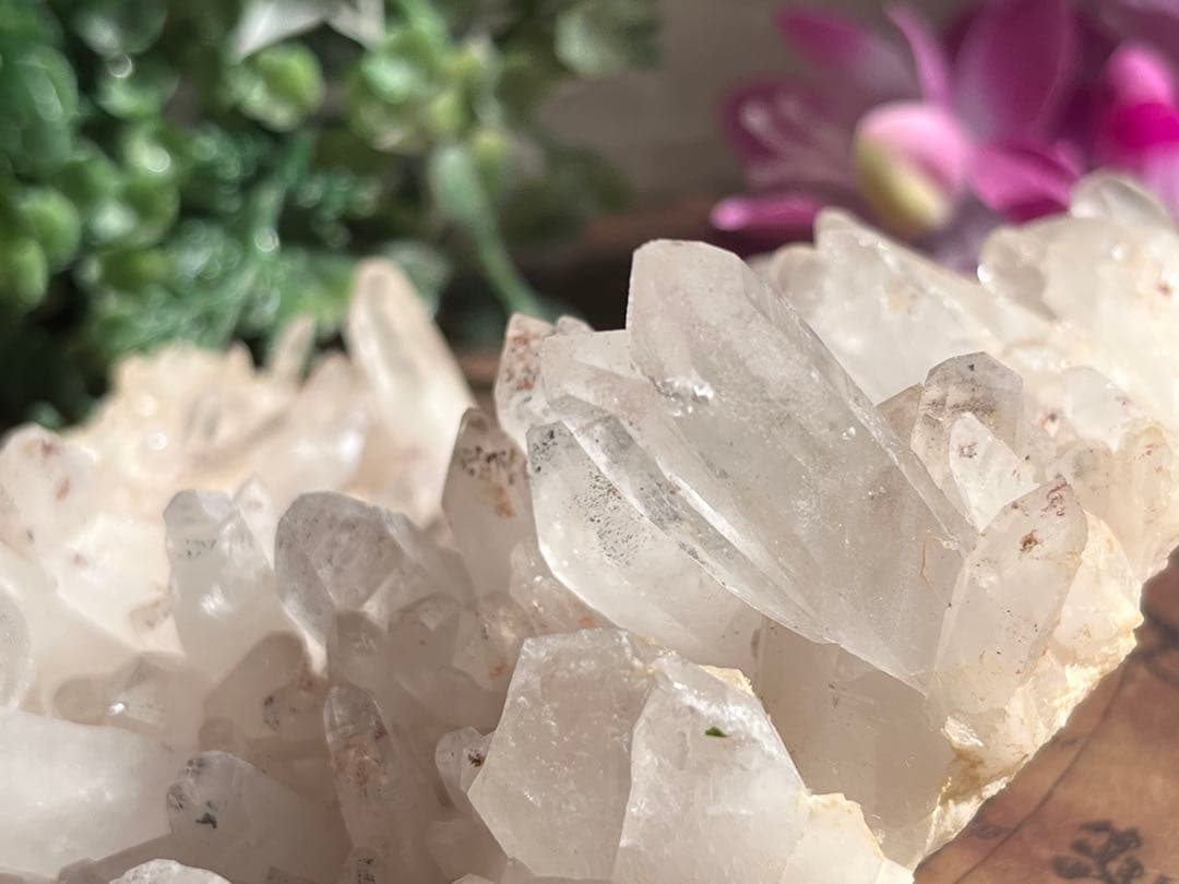 タントリックツイン　ヒマラヤ　マニカラン産　クリスタル　水晶 原石　クラスター