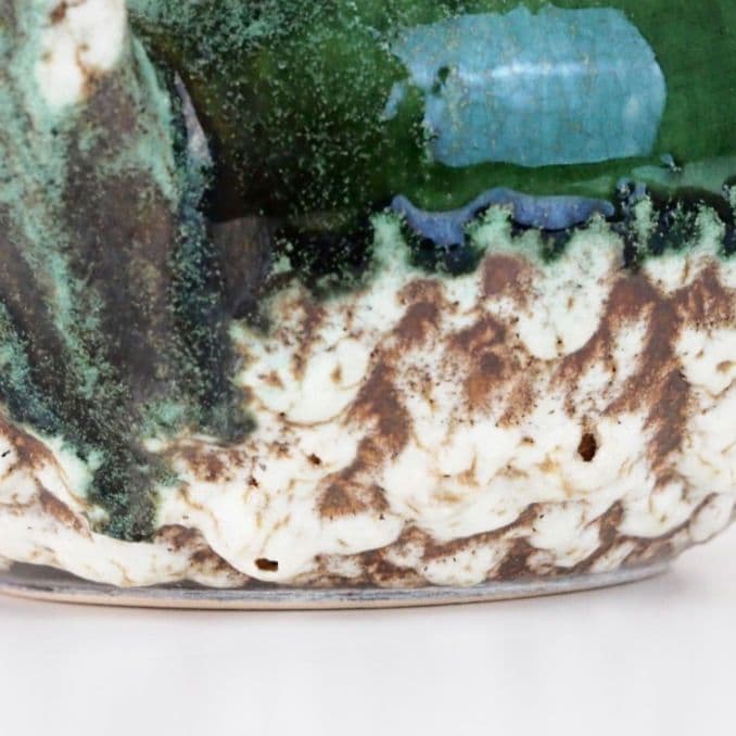 西ドイツ製 Ruscha art 313 ルシャ ファットラバ 花瓶 緑