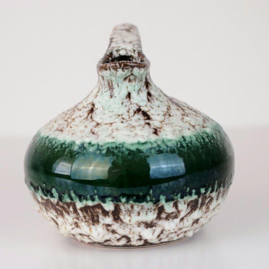 西ドイツ製 Ruscha art 313 ルシャ ファットラバ 花瓶 緑