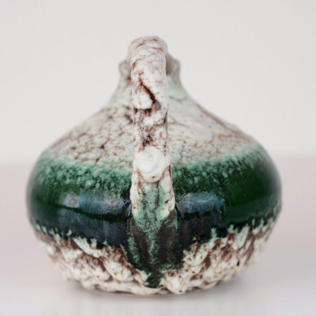 西ドイツ製 Ruscha art 313 ルシャ ファットラバ 花瓶 緑