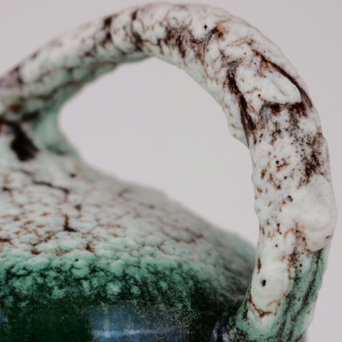 西ドイツ製 Ruscha art 313 ルシャ ファットラバ 花瓶 緑