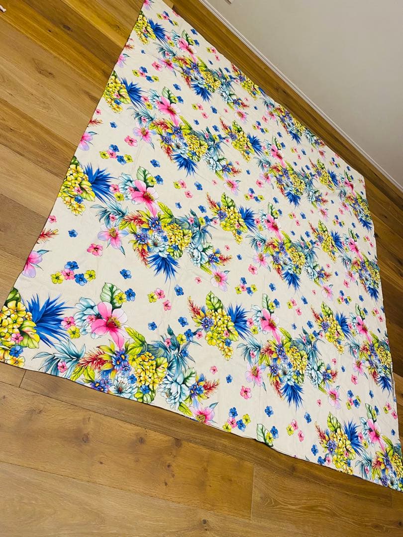 【必見】ZARA  フラワープリント掛け布団カバー 240x220 cm
