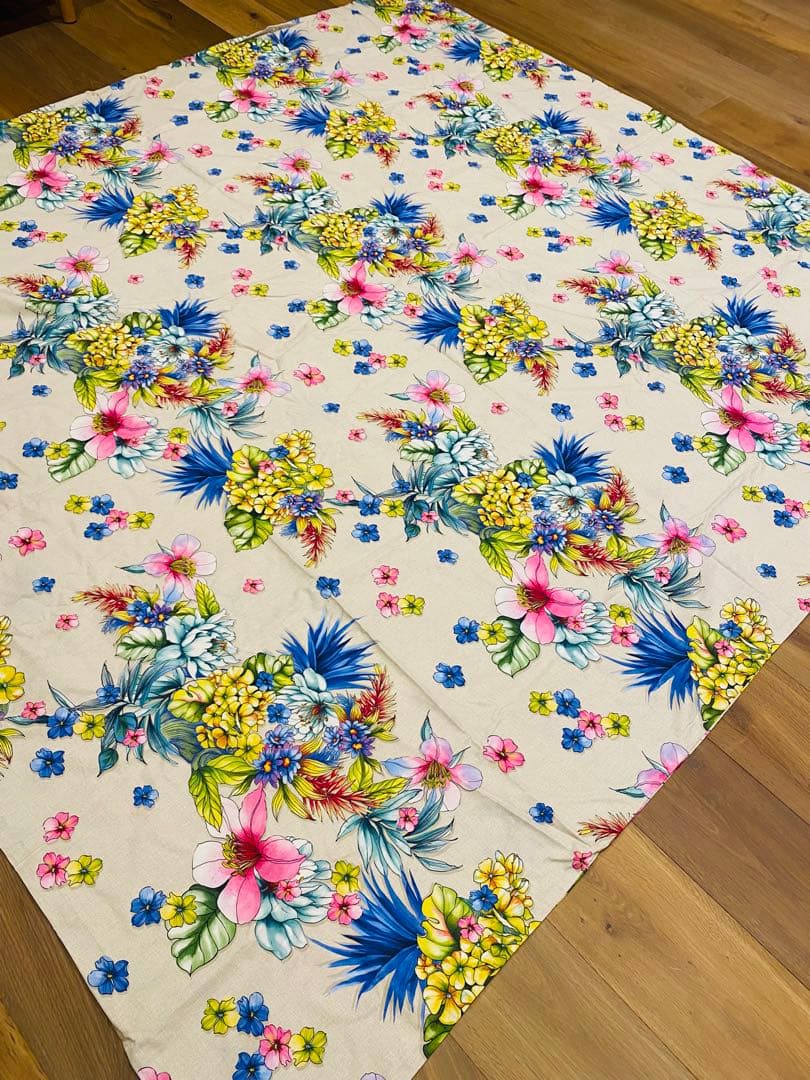 【必見】ZARA  フラワープリント掛け布団カバー 240x220 cm