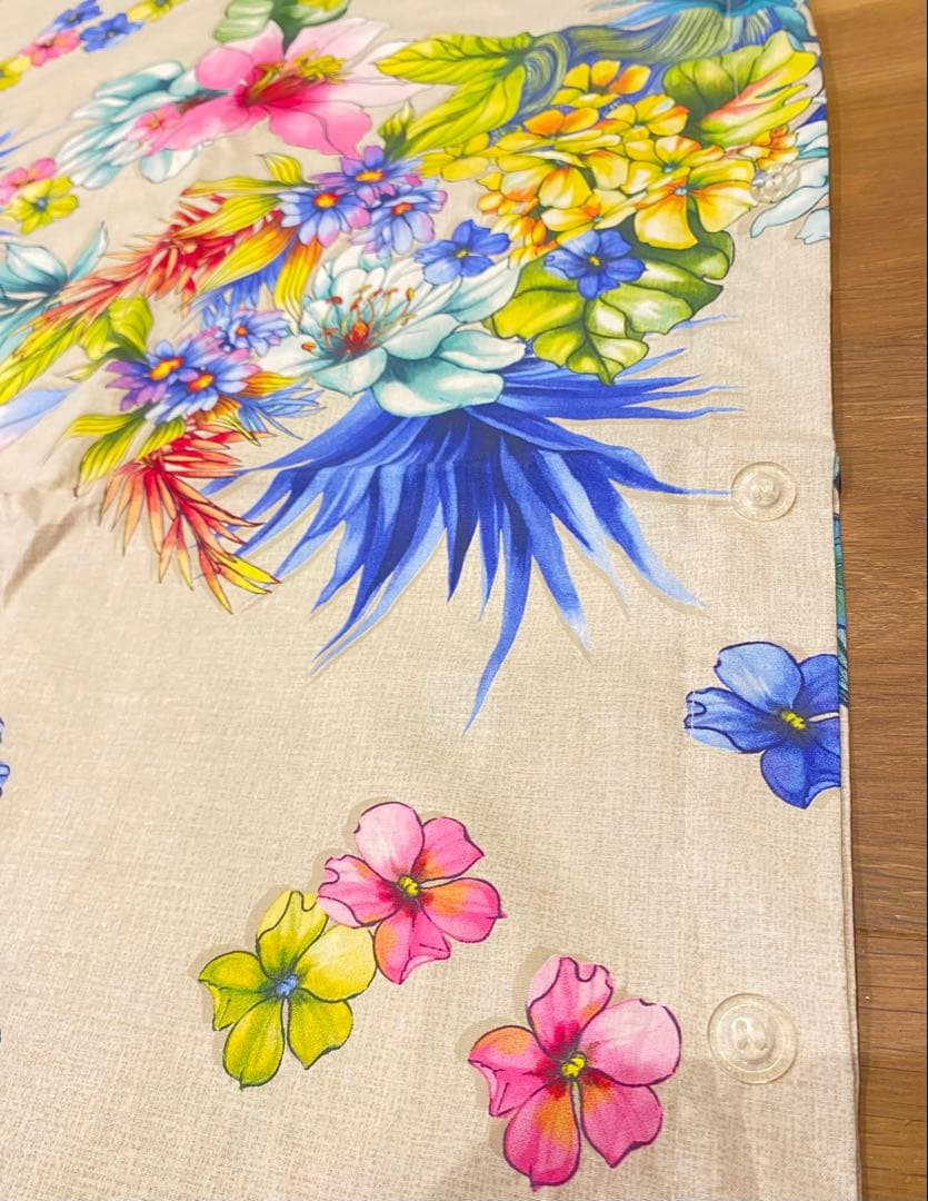 【必見】ZARA  フラワープリント掛け布団カバー 240x220 cm