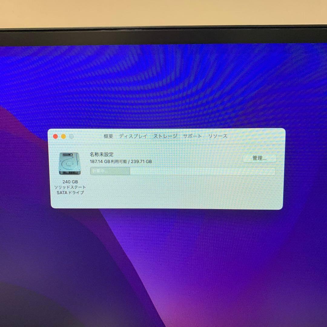 ミニPC Mac mini 2014 Core i5 4GB SSD240GB