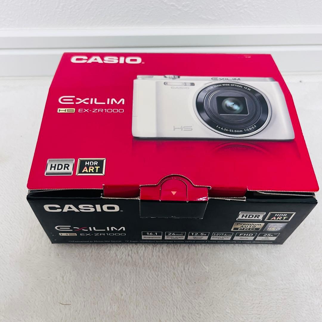 デジカメ　CASIO EXILIM EX-ZR1000 レッド
