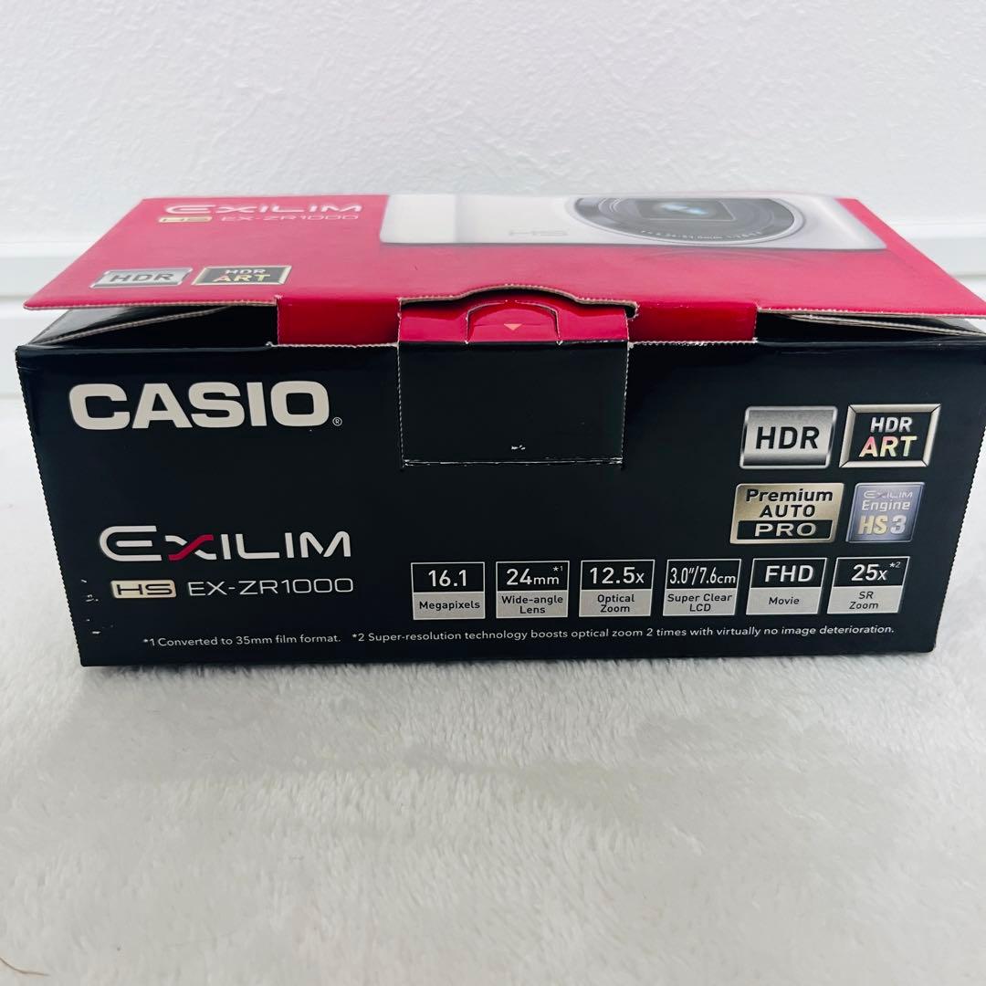 デジカメ　CASIO EXILIM EX-ZR1000 レッド