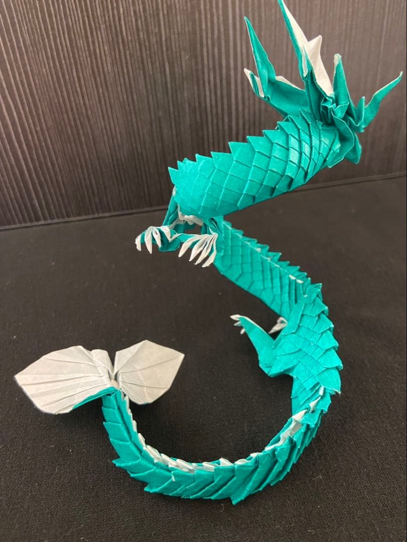 折り紙　ドラゴン　翠龍