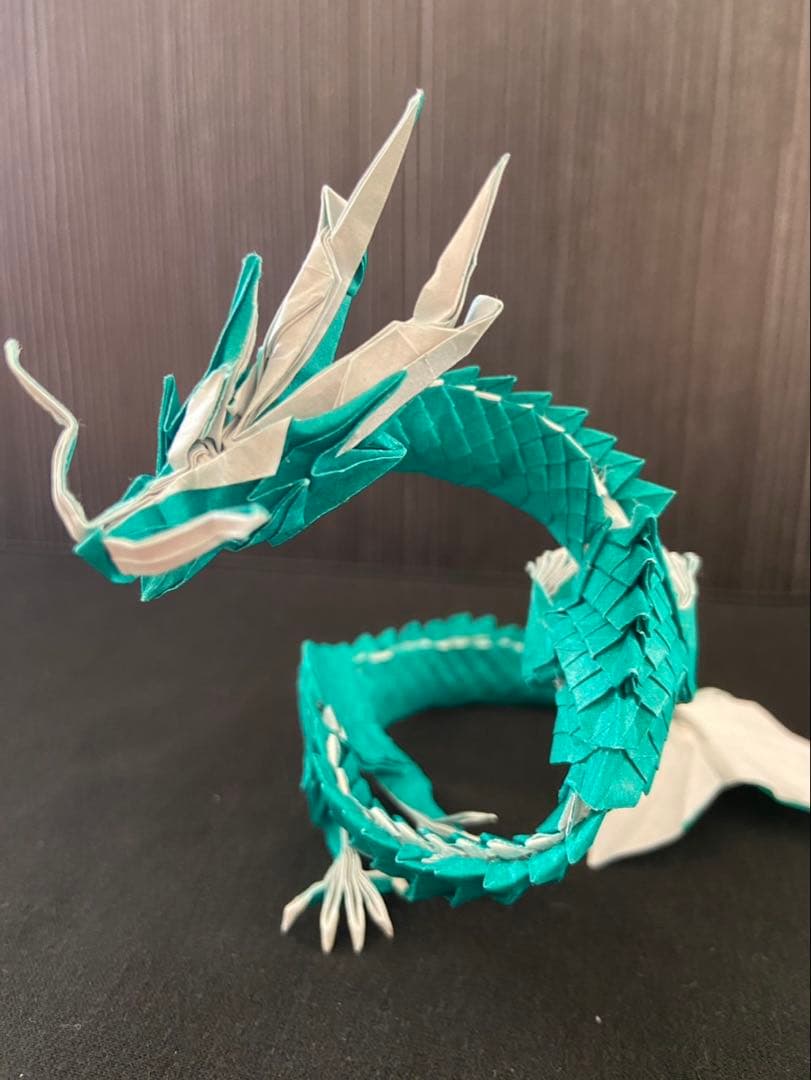 折り紙　ドラゴン　翠龍