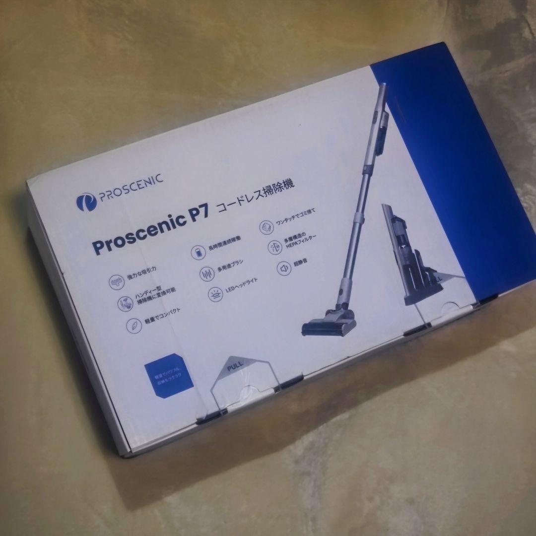 【新品】Proscenic P7 コードレス掃除機 200W 26kPa