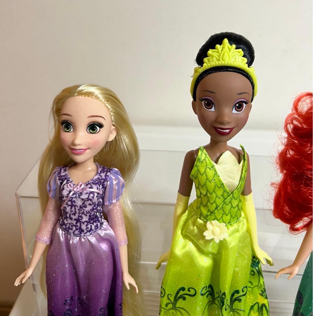 アリエル、ティアナ、ラプンツェルのお人形