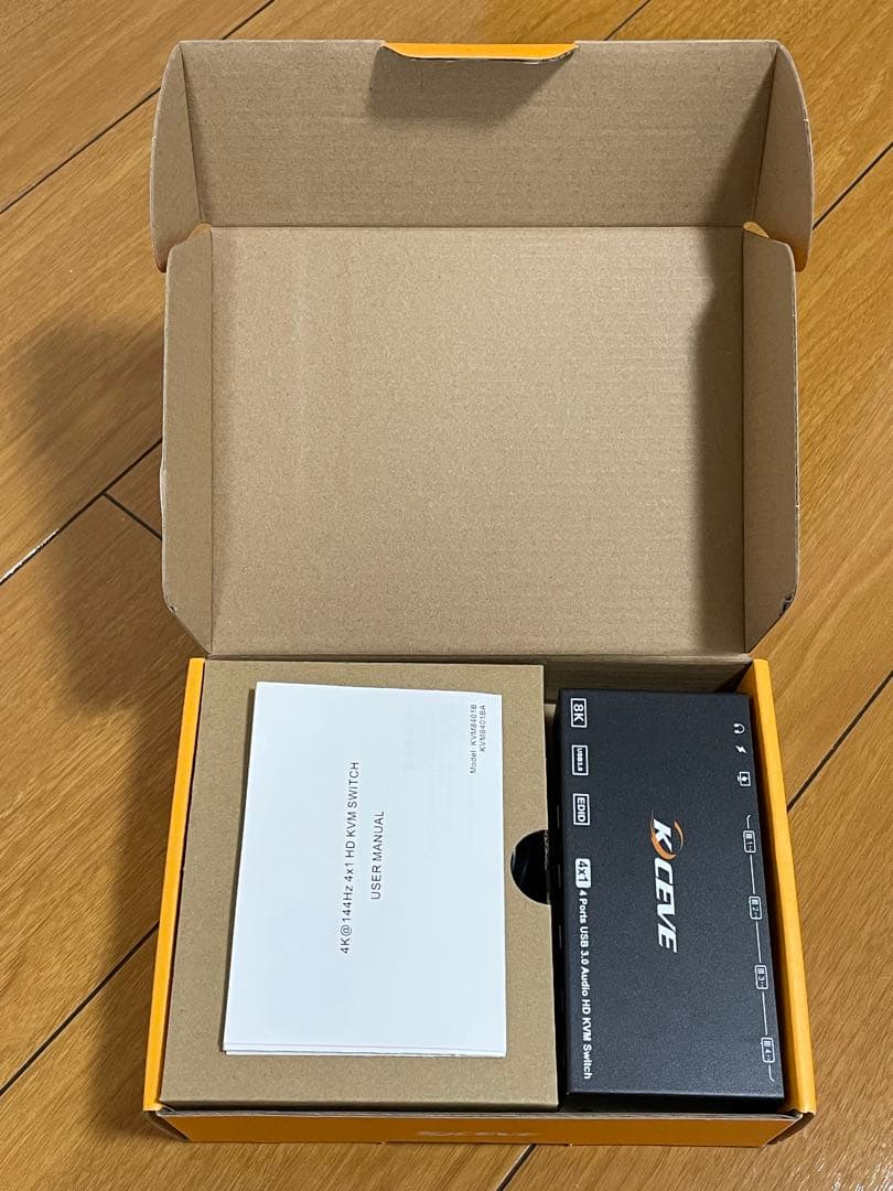 KVM 4入力1出力 4K@144Hz HDMI USB3.0 切替器